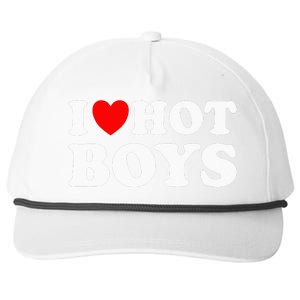 I Heart Hot I Love Hot Snapback Five-Panel Rope Hat