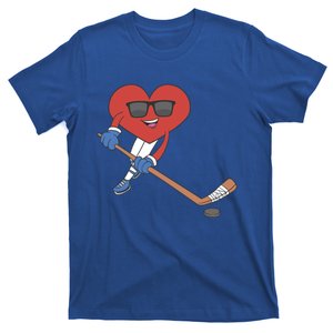 Ice Hockey Happy Valentine's Day Heart Love Married Couples Gift T-Shirt