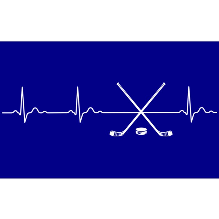 Ice Hockey Heartbeat I Love Ice Hockey For Fans Cute Gift Bumper Sticker