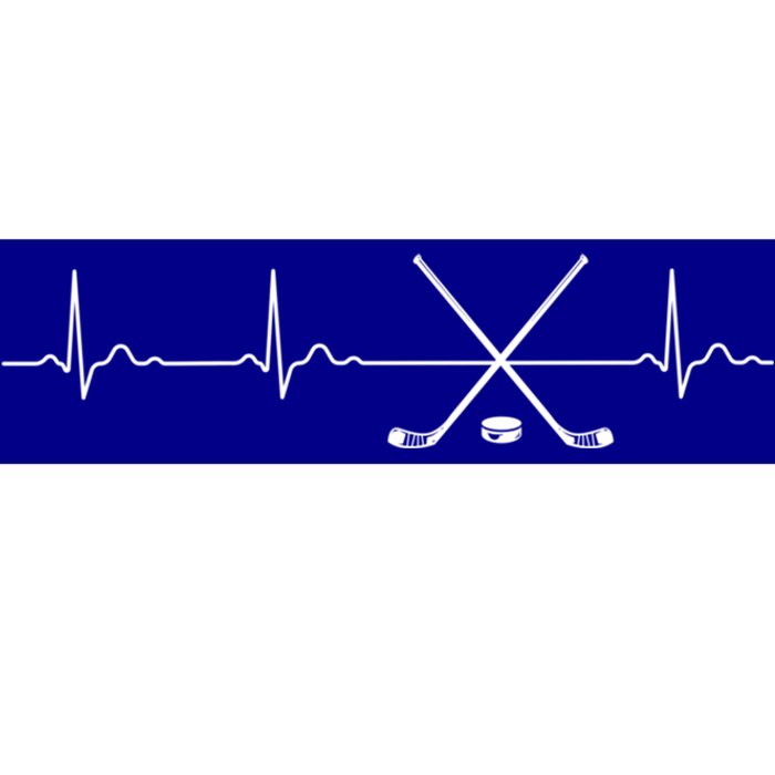 Ice Hockey Heartbeat I Love Ice Hockey For Fans Cute Gift Bumper Sticker