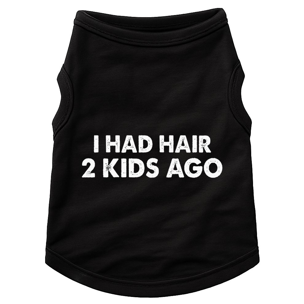 I Had Hair Ago Funny Bald Guy Bald Head Husband Funny Doggie Tank