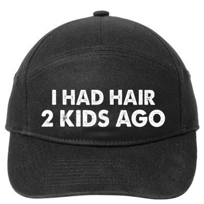 I Had Hair Ago Funny Bald Guy Bald Head Husband Funny 7-Panel Snapback Hat