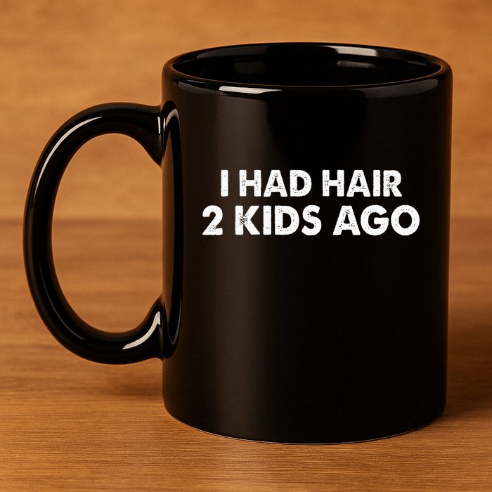 I Had Hair Ago Funny Bald Guy Bald Head Husband Funny 11oz C Handle Ceramic Mug