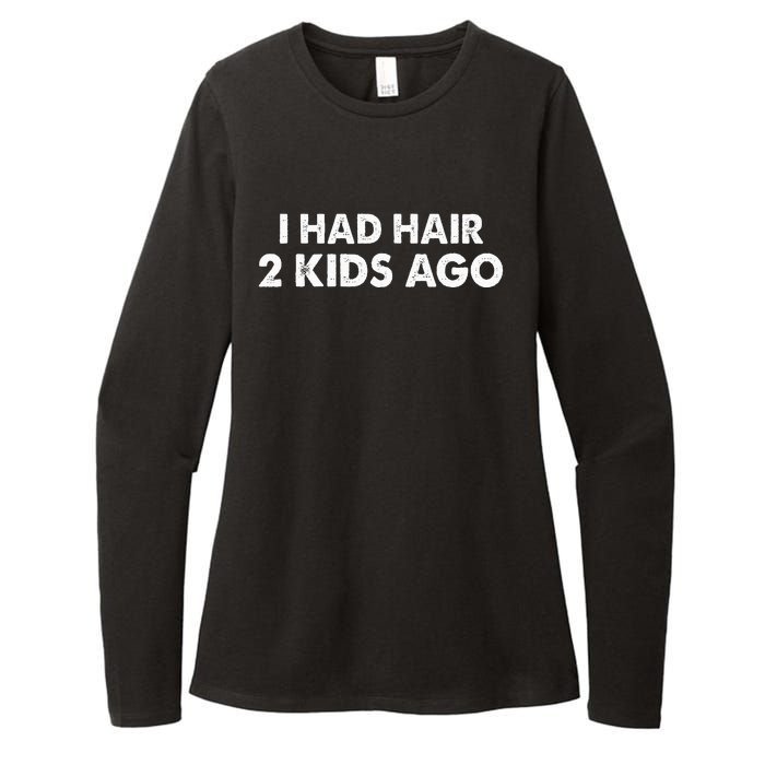 I Had Hair Ago Funny Bald Guy Bald Head Husband Funny Womens CVC Long Sleeve Shirt