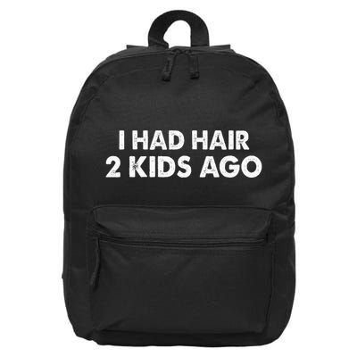 I Had Hair Ago Funny Bald Guy Bald Head Husband Funny 16 in Basic Backpack