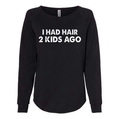 I Had Hair Ago Funny Bald Guy Bald Head Husband Funny Womens California Wash Sweatshirt