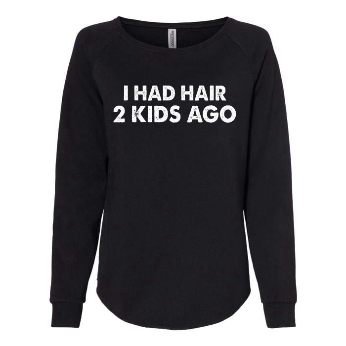 I Had Hair Ago Funny Bald Guy Bald Head Husband Funny Womens California Wash Sweatshirt