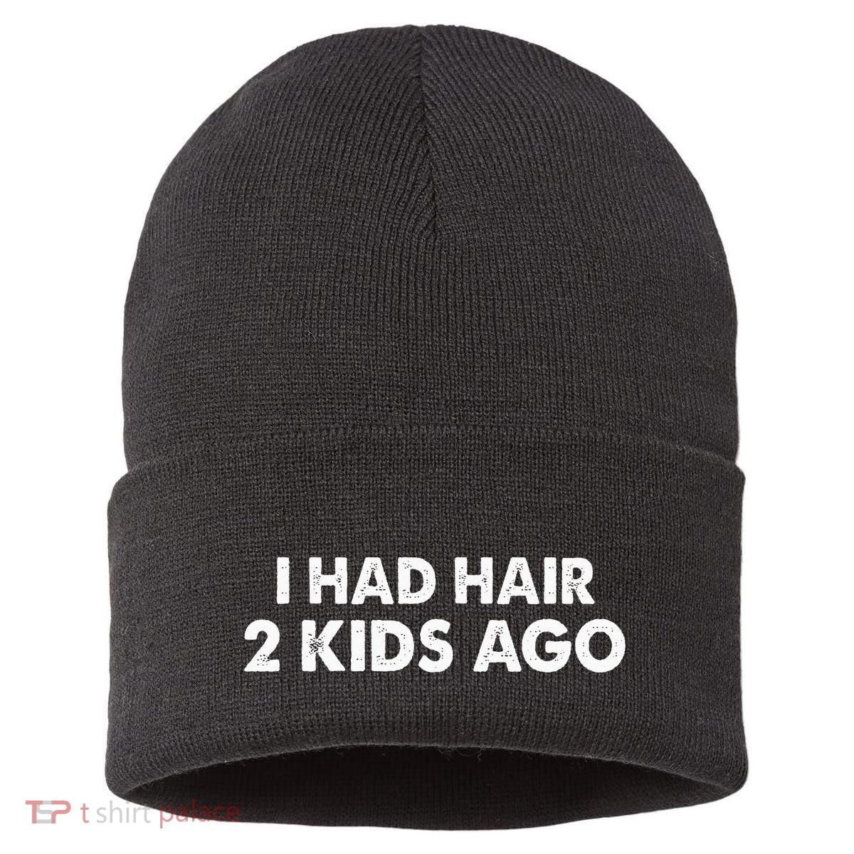 I Had Hair Ago Funny Bald Guy Bald Head Husband Funny Sustainable Knit Beanie