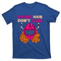 Ice Hockey Helmet Hair Sport Dont Care Great Gift T-Shirt