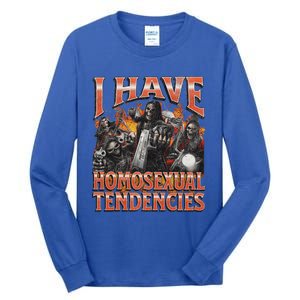 I Have Homosexual Tendencies Hard Skeleton Bootleg Tall Long Sleeve T-Shirt