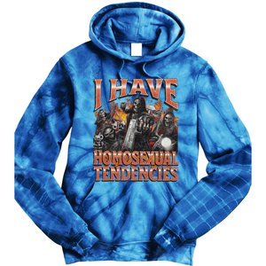 I Have Homosexual Tendencies Hard Skeleton Bootleg Tie Dye Hoodie