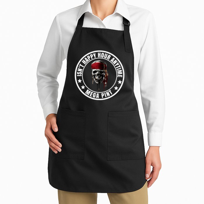 Isn't Happy Hour Anytime Mega Pint Pirate Apron