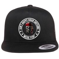 Isn't Happy Hour Anytime Mega Pint Pirate Flat Bill Trucker Hat