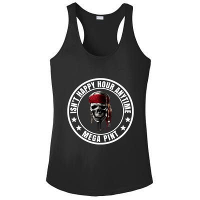 Isn't Happy Hour Anytime Mega Pint Pirate Ladies PosiCharge Competitor Racerback Tank
