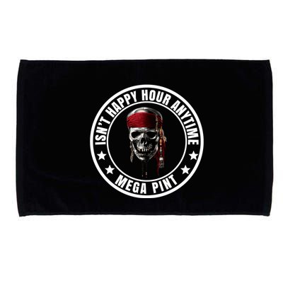 Isn't Happy Hour Anytime Mega Pint Pirate Microfiber Hand Towel
