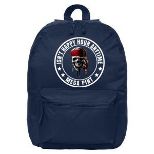 Isn't Happy Hour Anytime Mega Pint Pirate 16 in Basic Backpack