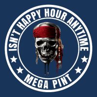 Isn't Happy Hour Anytime Mega Pint Pirate Infant Baby Jersey Bodysuit