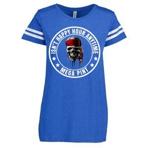 Isn't Happy Hour Anytime Mega Pint Pirate Enza Ladies Jersey Football T-Shirt