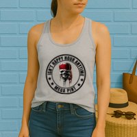 Isn't Happy Hour Anytime Mega Pint Pirate Womens Tank Top