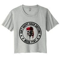 Isn't Happy Hour Anytime Mega Pint Pirate Crop Top