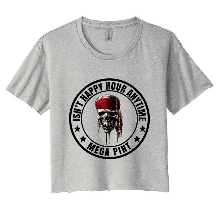 Isn't Happy Hour Anytime Mega Pint Pirate Crop Top