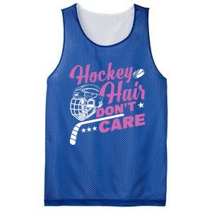 Ice Hockey Hockey Hair Dont Care Meaningful Gift Mesh Reversible Basketball Jersey Tank