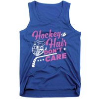 Ice Hockey Hockey Hair Dont Care Meaningful Gift Tank Top