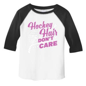 Ice Hockey Hockey Hair Dont Care Meaningful Gift Toddler Fine Jersey T-Shirt