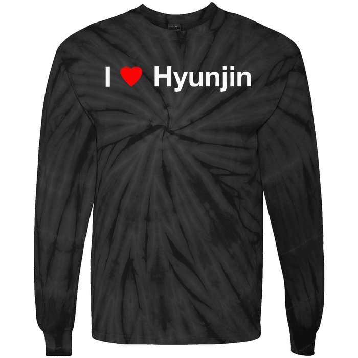 I Heart Hyunjin Tie-Dye Long Sleeve Shirt