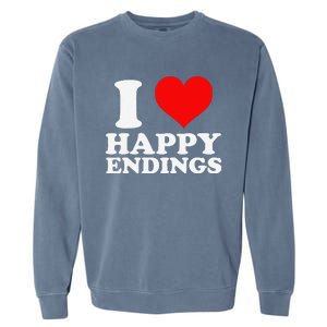 I Heart Happy Ending Garment-Dyed Sweatshirt