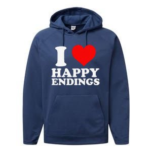 I Heart Happy Ending Performance Fleece Hoodie