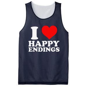 I Heart Happy Ending Mesh Reversible Basketball Jersey Tank