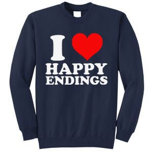 I Heart Happy Ending Tall Sweatshirt