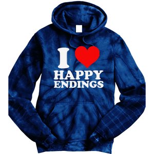 I Heart Happy Ending Tie Dye Hoodie