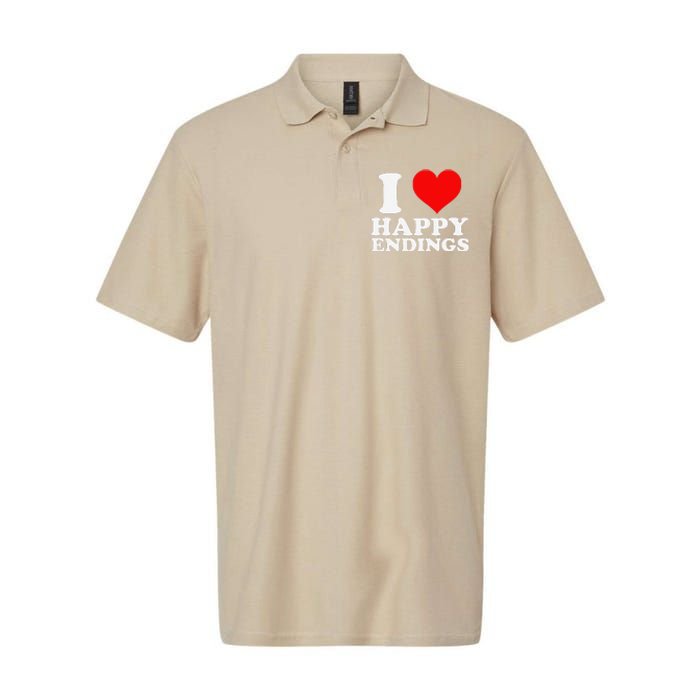 I Heart Happy Ending Softstyle Adult Sport Polo