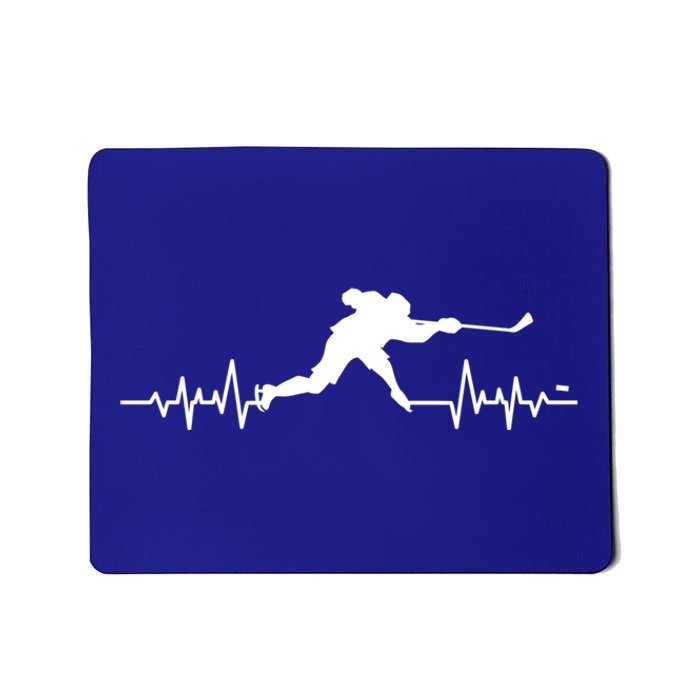 Ice Hockey Heartbeat Ice Hockey Players Gift Mousepad