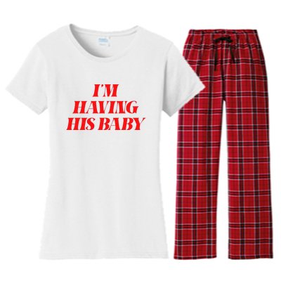 IM Having His Baby Women's Flannel Pajama Set