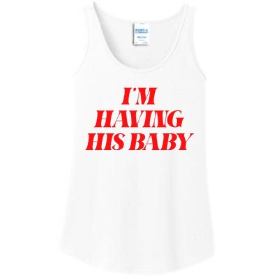 IM Having His Baby Ladies Essential Tank