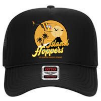 Island Hoppers Helicoter Charter Services High Crown Mesh Back Trucker Hat