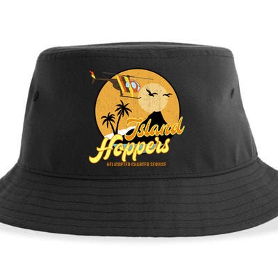 Island Hoppers Helicoter Charter Services Sustainable Bucket Hat