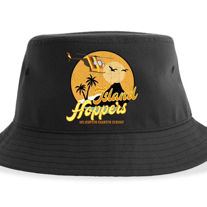 Island Hoppers Helicoter Charter Services Sustainable Bucket Hat