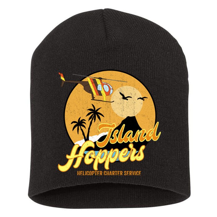 Island Hoppers Helicoter Charter Services Short Acrylic Beanie