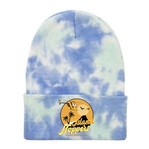 Island Hoppers Helicoter Charter Services Tie Dye 12in Knit Beanie