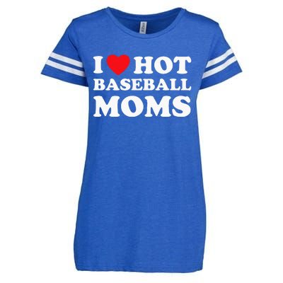 I Heart Hot Moms Baseball Mom Enza Ladies Jersey Football T-Shirt