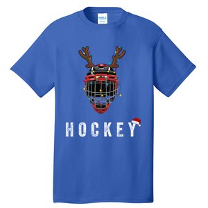 Ice Hockey Helmet Christmas Santa Claus Happy Hockey Days Great Gift Tall T-Shirt