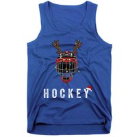 Ice Hockey Helmet Christmas Santa Claus Happy Hockey Days Great Gift Tank Top