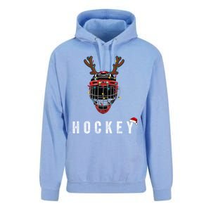 Ice Hockey Helmet Christmas Santa Claus Happy Hockey Days Great Gift Unisex Surf Hoodie