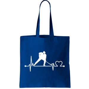 Ice Hockey Heartbeat Funny For Sports Cool Lover Gift Funny Gift Tote Bag