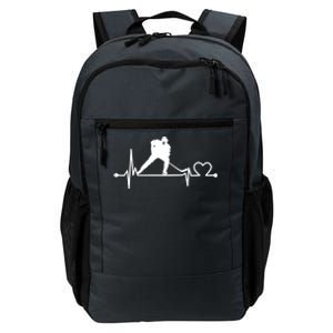 Ice Hockey Heartbeat Funny For Sports Cool Lover Gift Funny Gift Daily Commute Backpack