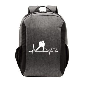 Ice Hockey Heartbeat Funny For Sports Cool Lover Gift Funny Gift Vector Backpack